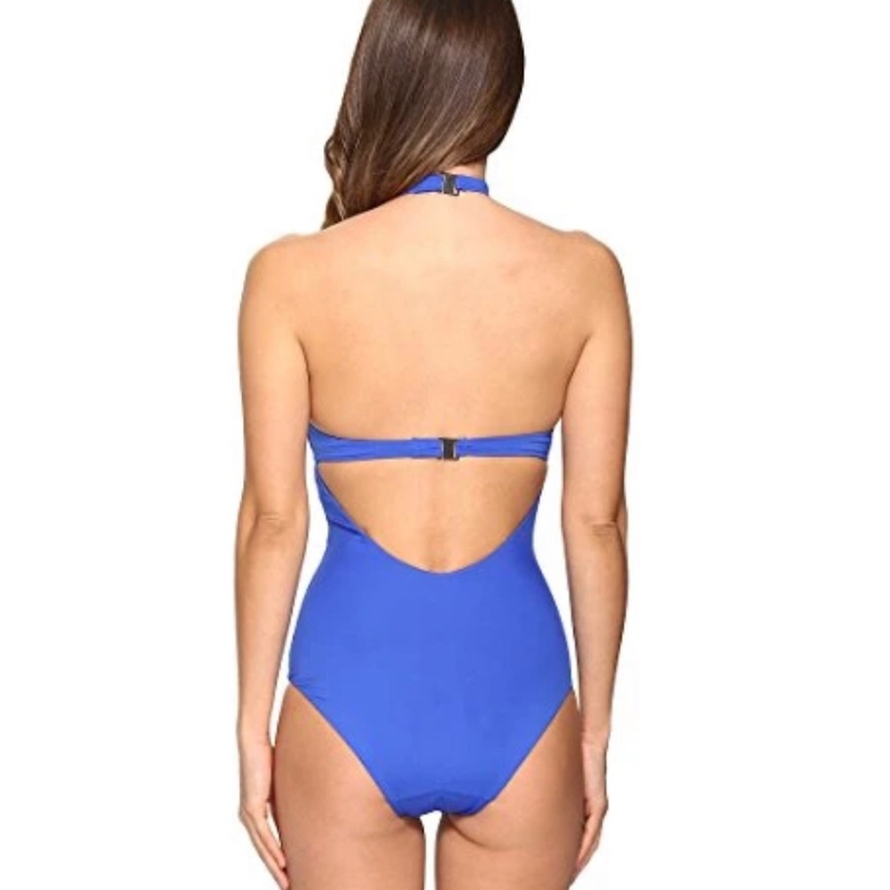 ONIA HEATHER ONE PIECE SWIMSUIT IN COBALT BLUE SIZE XSMALL NEW WITH TAGS - Picture 2 of 10